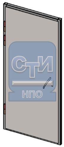 СТИ.БДМУ.ЗМ.01.000 - Блок дверной металлический усиленный одностворчатый, с замком механического типа (замок типа «Цербер»)